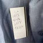 Calvin Klein Puff Sleeve Belted Dress Size 12 Chambray Denim Pockets Photo 6