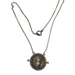 Harry Potter  Necklace Hermiones Time Turner Hourglass Copper Toggle Clasp 21" Photo 0