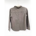 Club Monaco  Black Olive Knit Button Front Shirt Jacket Size Small Photo 6