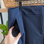 Loft  Marisa Skinny Velveteen Polka Dot Mid-Rise Dress Pant Trouser, 12 Photo 4