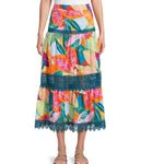 Time and Tru Colorful Floral Maxi Skirt Pink Size XS Photo 1