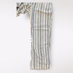 Denim & Co Naturals Blue Stripe Wide Leg Linen Blend Elastic Waist Pant Size MT Photo 4