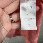 IRO Pink Coral Linen Luciana Short Sleeve Tee Photo 4