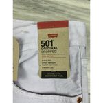 Levi's  501 Crop High Rise‎ Jeans In Lavender Button Fly Sz 30x26 NWT Photo 5