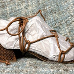 Marc Fisher  Jacinda Block Heel Strappy Sandal in Brown Snake Photo 0