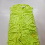 Good American  Satin Ruched Tube Maxi Dress in Electric Lime002 4XL Photo 9