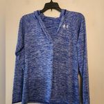 Under Armour  blue long sleeve loose fit Hooded Shirt size womens medium Photo 0