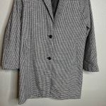 Ambiance Outerwear Houndstooth Car Coat Size M Black White Career Jacket Size M Photo 4