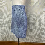 J. McLaughlin  Blue Speckle Dot Printed Pencil Skirt‎ Size US 6 Photo 3
