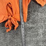 Aerie Cropped Wrapback T-Shirt Sz Small Orange Photo 8