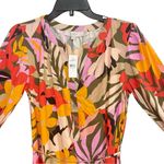 Loft  Dress Womens S Floral Tropical Tiered Midi Resort Cruise Beach Popover NEW Photo 4