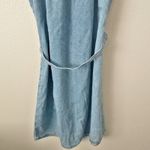 J.Crew  | NWT Ruffle-sleeve Denim Mini Dress Cap Button Front Belt | Size 8 Photo 7