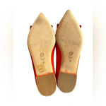 M. Gemi Pointed Fringe Slip On Suede Burnt Orange Size 35 Photo 4