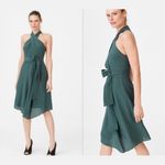 Club Monaco  bizbee emerald green belted tie dress Photo 1