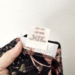 [Vintage] Dorothy Schoelen Black Dark Floral Geometric Print Maxi Skirt Size 12 Photo 9