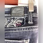 Love Nation  6 Western Layered Denim Black Lace Skirt Slip Photo 7