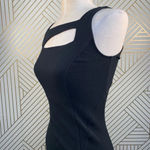 Helmut Lang Gala Knit Black Cutout Dress LBD Photo 7