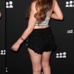 LF new Carmar ❉ Daisy Embroidery Embellished Cut Off Frayed Denim Shorts ❉ Black Photo 14