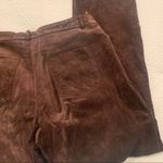 Territories Chocolate Brown 100% Leather Suede Pants 12 Women’s Photo 4