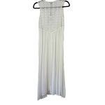 NWT Akasa Sz 6 Women's White Crochet Lace Vneck Hook Eye Front Cover Up Boho Photo 6