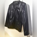 Elementz Elements Black Faux Snake Skin Jacket Photo 1