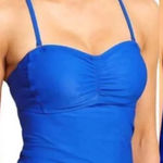 Athleta NWT  Bandeau Tankini‎ Swim Top Caspian Blue Photo 0