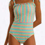 Draper James  ruffled one piece swimsuit Photo 0