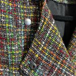 Coldwater Creek  Shaped Tweed Zip Jacket Size 8 Photo 3