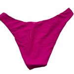 J.Crew NWT  Barbie Pink Curved Waist Bikini Bottom Size Large Photo 1