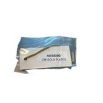 Amber Sceats  Earrings 24kt Gold Plated Shell Dangle Pierced 2"  NEW Photo 3