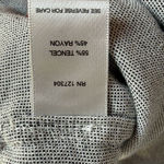 John Mark  Black and White Fringe Blouse Top Sz XL Photo 6