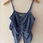 American Eagle NEW!!  Blue Floral AE Cinch-Front Cami Photo 1