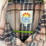 C&C California  Plaid Shirt in Blue and Pink Photo 1