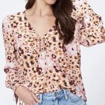 Paige  Giulana Silk Printed Long Sleeve Top Photo 6