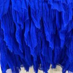 Jovani Y2K Fairy Winter Ball Dress Womens 2 Blue Silk Feathered Beaded Detail Photo 9