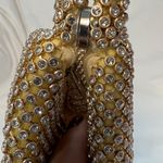 Fashion Vintage Vibe Triangle Rhinestone Evening Handbag Clutch Gold Photo 2