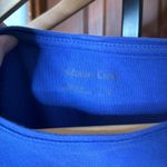 Coldwater Creek  Boxy Crew Blue Top Size Large Photo 1