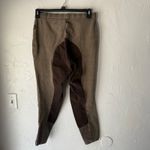 Tally Ho Brown Plaid Equestrian Riding Pants Size 32L Cotton Spandex Photo 3