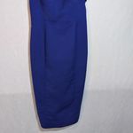 Black Halo Elegant Royal Blue Halter Sheath Dress Size 4 Photo 2