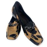 Stuart Weitzman Stuart Weizman | 7 | Calf Hair Cow Print Animal Flat Loafer Driving Shoe Slip On Photo 0