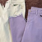 Old Navy  rockstar mid rise pastel green & purple jeans bundle! Photo 1