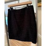 Laundry by Shelli Segal Black & Silver Skirt Size 6 Photo 1