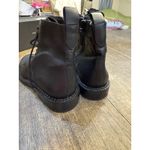 Vince Womens Size 6.5 Black Leather Zip Lace Up Ankle Fashion Boots Bootie Photo 4