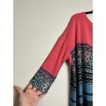 Free People  M Boho Stripe Print Tunic Top Modal Mini Dress Oversized Soft Comfy Photo 7