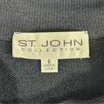 St. John  Black Santana Knit Jacket Size 6 Photo 6