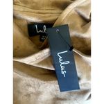 Lulus  Wild at Heart Tan Vegan Suede Moto Jacket XS NWT Photo 4