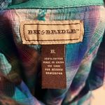 Bit & Bridle  women’s long sleeve plaid western cowboy button-down shirt size XL Photo 6