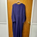 Dress the Population Naomi Long-Sleeve Twist Long Maxi Gown Purple 3X Plus Size Photo 12