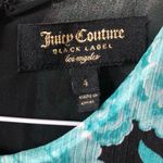 Juicy Couture  Blk Label Blk/Turq Floral Maxi Dress Photo 9