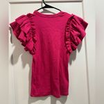 EXPRESS Ruffled Sleeve Tops - Pink and Green Set Size XS Photo 6